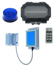 Long Range Wireless Silent Gate / Door Left Open Alert with Blue Flashing LED - £310.02 GBP
