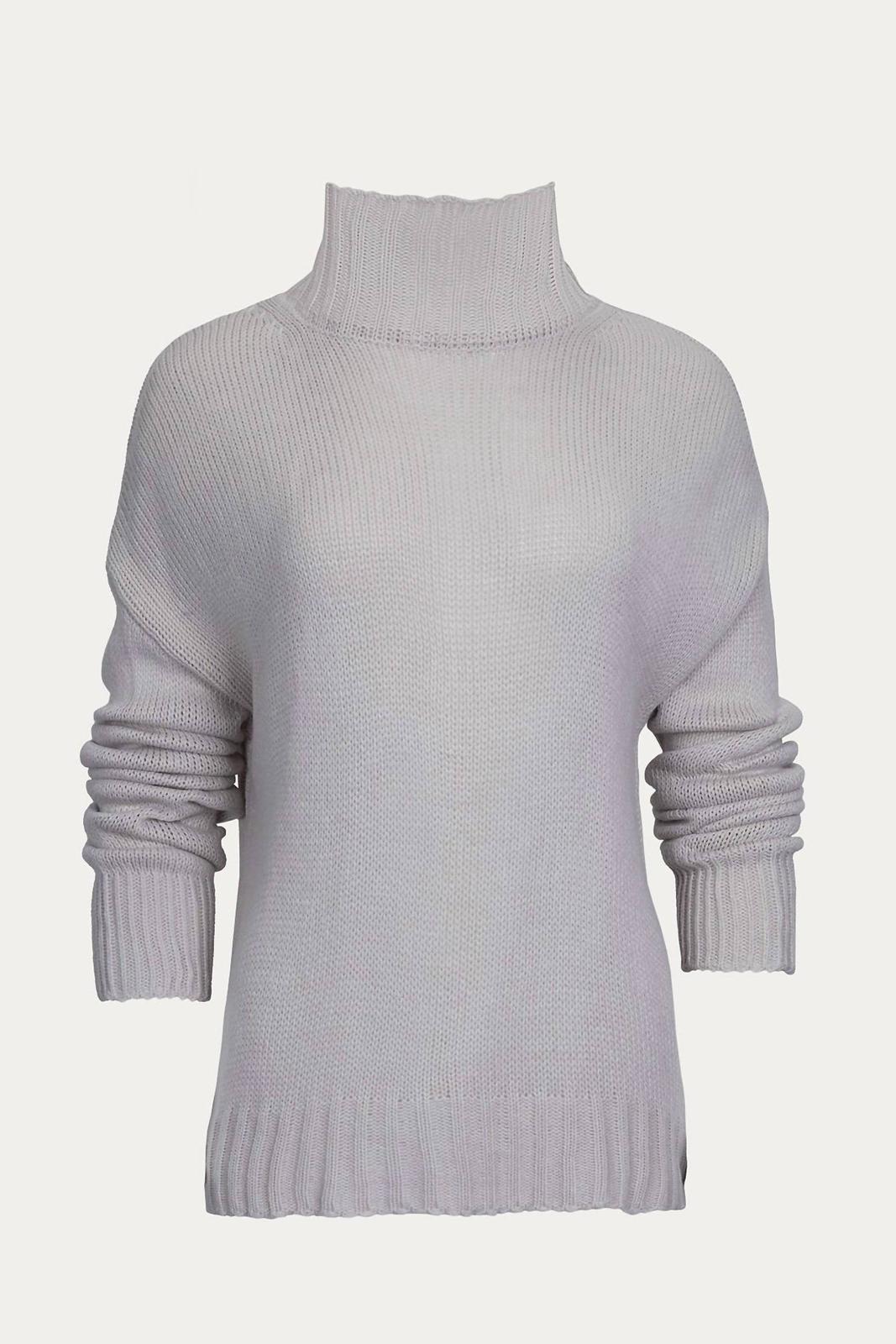 Esley Collection Knit Mock Neck Sweater Beige - $31.00