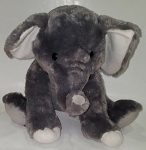 Fiesta Gray Elephant Plush 15.5&quot; Stuffed Animal Toy Lovey White SOFT  - £15.53 GBP