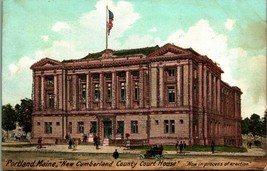 New Cumberland County Court House Portland Maiine ME 1900s UDB Postcard UNP - £3.41 GBP