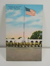California - San Diego - U. S. Marine Corps Base -Parade Ground Flag Pole 1943 - £4.68 GBP