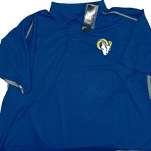 Fanatics Mens XLT Los Angeles Rams Performance Polo Short Sleeve Golf Sh... - £26.25 GBP