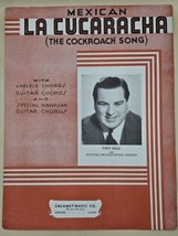 La Cucaracha-Sheet Music-The Mexican Cockroach Song- Tiny Hill-1935-VTG - $14.73