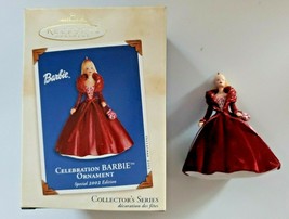 2002 Hallmark Celebration Barbie Keepsake Christmas Ornament #3U117/8163 - £13.58 GBP