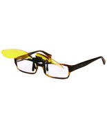 Night View Night Vision Clip On Glasses, Yellow, One Size - $4.94