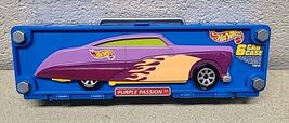NEW Vintage Hot Wheels 1998 Purple Passion Empty 6 Car Carrying Case Handle - $14.89