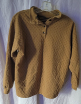 Vintage Tarazzia Size Small 4 Button Long Sleeve Brownish Orange Pullove... - $24.99