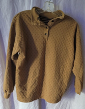 Vintage Tarazzia Size Small 4 Button Long Sleeve Brownish Orange Pullove... - £19.91 GBP