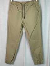 Aeropostale Mens Jogger Pants Size Small (S) Tan Elastic Waist Casual  - NICE! - £7.78 GBP