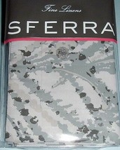 Sferra Pallina Standard Sham Pewter/Grey Egyptian Cotton Sateen Print Italy New - £35.86 GBP