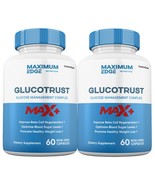 2 Pack Glucotrust Max Capsules with Chromium Magnesium Vitamin D3 &amp; Herb... - €54,95 EUR