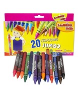 20 Piece Learning Days Jumbo Crayons - £3.89 GBP