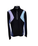Fila Performance Sport Running 1/4-Zip Top Black Color-Block Size S - $184.53 MXN