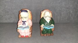 Vintage Grandpa + Grandma in Rocking Chairs Porcelain Banks - £11.02 GBP