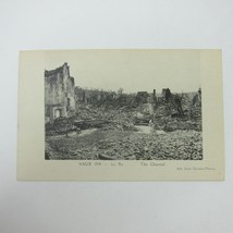 Postcard Vaux France 1918 Ruins of Village The Street Channel WWI Antique RARE - £19.65 GBP