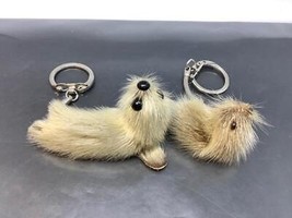 2 Vtg Keyring Cute Lil Seals Keychain Bebe Phoques Ancien Porte-Clés Canada Baby - £13.50 GBP