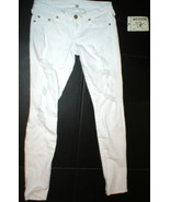NWT New Womens True Religion Destroyed Jeans Skinny White Mid Designer P... - £278.32 GBP