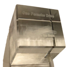 One Porsche Drive GT3 Thank You May 10-11 2015 Event Glass Cube Paperweight - $82.65