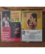 Sonny and Cher Cassette Tape Lot of 2 - £9.34 GBP