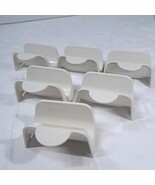 Vintage TUPPERWARE TACO HOLDER SET 6 almond off white 2201A 2201 MADE IN... - $28.06 CAD