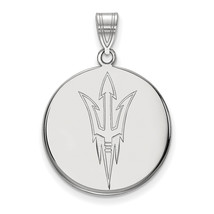 SS Arizona State University Large Pitchfork Disc Pendant - £53.62 GBP