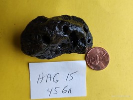 Rare Black Hag Witch Hex Black Angel Wings Fairy Stone No holes 45 gr - $25.00