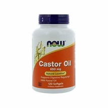 NOW Supplements, Castor Oil 650 mg with Fennel Oil, Natural Laxative*, 120 So... - £13.35 GBP