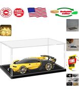 Elegant Clear Acrylic Display Case with Black Base for Collectibles 20x1... - $2,562.27 MXN