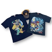Yu-Gi-Oh Enter The Shadow Realm Short Sleeve T-Shirt Lot Of 2 + Hat Time... - £27.58 GBP