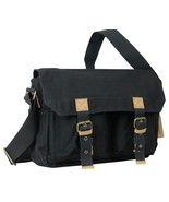Vagarant Traveler 13.5 in. 100% Cotton Washed Canvas Messenger Bag C51.BLK - $843.56 MXN