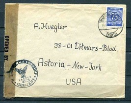 Germany 1946 Censored Cover to USA  American Zone 7433 - £9.32 GBP