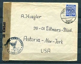 Germany 1946 Censored Cover to USA  American Zone 7433 - £9.49 GBP