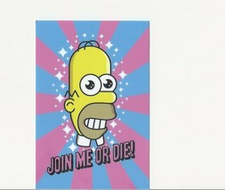 Mr Sparkle Homer Simpson Power Cl EAN Japanese Sticker Join Me Or Die! Funny Gag - £3.98 GBP