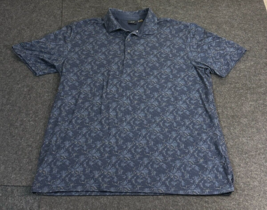 Greg Norman Play Dry Polo Golf Shirt Men&#39;s XL Floral Hawaiian Short Sleeve - £14.17 GBP