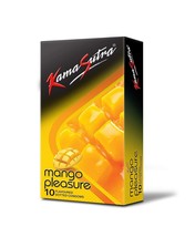 KamaSutra Mango Pleasure Flavoured Condoms - 10 Count (Pack of 1) - £9.64 GBP