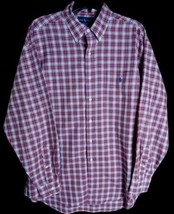 Ralph Lauren Men&#39;s Shirt Size L Blake 100% Cotton Red Plaid Button Down ... - £15.64 GBP