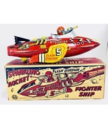 Vintage MARX TIN WINDUP FLASH GORDON ROCKET FIGHTER with Box - $840.03 CAD
