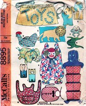Toys, Pillows, Bibs &amp; Bags. Etc. Vintage 1967 Mc Call&#39;s Pattern 8895 - £9.44 GBP