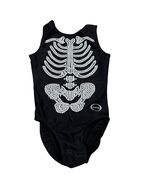 Black OZone Gymnastics Leotard With Rhinestone Skeleton Design AXS - €36,82 EUR
