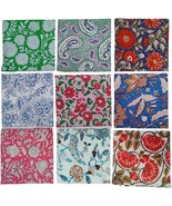10 Pc Mix Lot Hand Block Print Napkin100% Cotton Napkin Hand Block Print... - $153.85