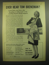 1945 ABC American Broadcasting Company Ad - Ever hear Tom Breneman? - £14.54 GBP