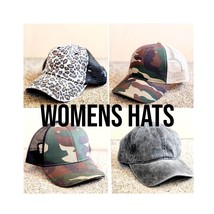 Womens Trucker Hat: Leopard, Camouflage Baseball Cap - $18.00