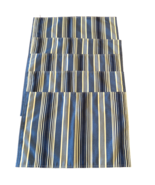 Waverly Home Placemats Striped Blue White Cottage Beach House 13x19 in S... - £15.65 GBP