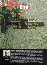 Carl Perkins 1932-1998 grave site death tribute full page article print - £3.35 GBP