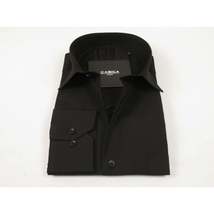 Men's Shirt Hankie CASILA Turkey Cotton Blend Long Sleeves 501460-02 Solid Black image 3