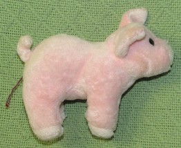 Douglas Pink Pig Plush Buttons The Piglet 7&quot; Stuffed Animal #1521 Toy 2017 Lovie - £7.17 GBP