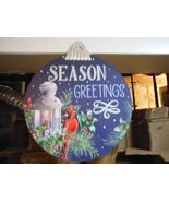 &quot;Season Greetings&quot; Christmas Wall Window Hang Decor 13.5X14.5&quot; NWT - $237.95 MXN