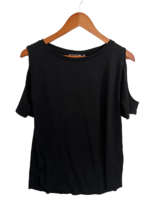 RAG &amp; BONE Womens Sweater Black Cold Shoulder Pullover Short Sleeve Size XS - $16.31
