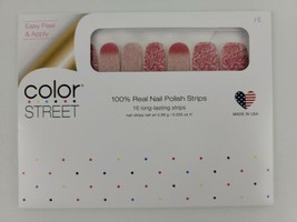 Color Street Rose All Day Nail Polish Strips Pink Red Ombre Glitter Htf Retired! - £26.07 GBP