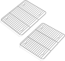 2 Pack Cooling Rack for Baking Stainless Steel, Heavy Duty Wire Rack Baking  - £9.17 GBP
